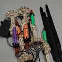 LJLNION Halloween Decorations, 5 Pack Tabletop Candle Lights with Skeleton Ghost Hand, Waterproof Lighted Yard Stakes, Battery Operated for Light Up Halloween Indoor/Outdoor Garden Decor