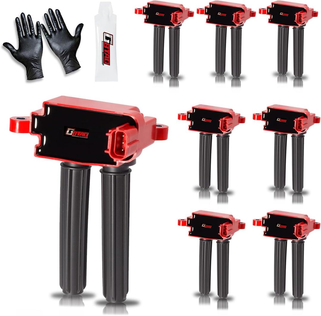 Set of 8 Upgraded Ignition Coil for Dodge Ram 1500 2500 3500 Charger Challenger Durango Jeep Cherokee Commander Chrysler 300 Aspen 2005-2025 5.7L V8 HEMI Replaces UF504