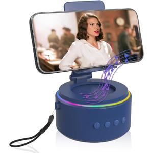 Gifts for Men Dad Him Husband Valentines Day - Blue Bluetooth Speaker with Phone Stand, Anniversary Birthday Gift for Teen Boy Boyfriend Women - Ideal for Home/Kitchens/Outdoor/Desk