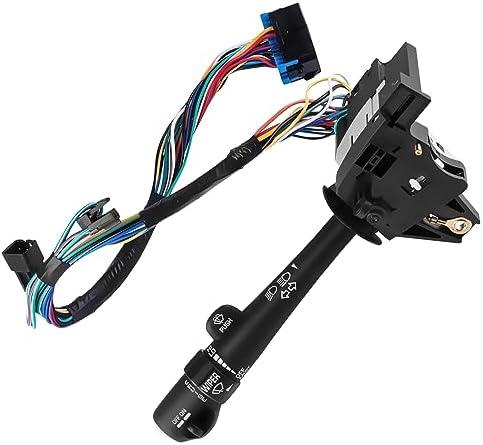 Turn Signal Switch Multi-Function Combination Switch Turn Signal Wiper Washers Hazard Switch Replacement fits for 2000-2005 Chevy Impala with Cruise Control 2000-2005 Chevy Monte Carlo l26073612