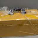 16" Portable Steel Heavy-duty Tool Box 18-Gauge with Metal Latch and Handle Yellow