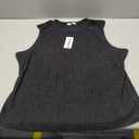 Linen Shirts for Women Summer Cute Sleeveless Crop Button Down Tank Tops Blouses Clothes (XXL, Black)