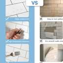 2026 New Upgrade Peel and Stick Backsplash Tile, Peel and Stick 11.34" X 11.57" Wall Tile for Kitchen, Bathroom, Fireplace, Laundry (Polished Marble White, 10 Packs)