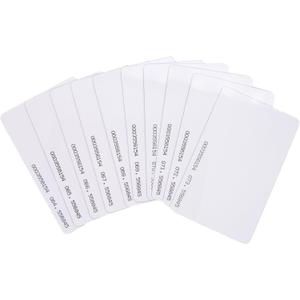 Contactless 125kHz RFID Proximity Cards Smart ID Card 0.8mm Thick for Access Control System & Time Attandance & Door Entry Access (50packs)