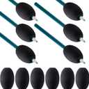 Outus 12 Pieces Pen Grip Kids Adult Egg Pencil Pen Grip Handwriting Pen Grips Foam Pen Grips Pen Writing Aid Holder Soft Cushioned for Drawing Student Right or Left Handed Use(Black)