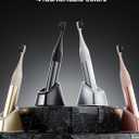 Allegro Luxury Premium Polished Metal Sonic Toothbrush M1, Silver White