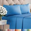 Cal King Size 4 Piece Sheet Set - Comfy Breathable & Cooling Bed Sheets Set - Hotel Luxury Bedding for Women, Men, Kids, Teens, Boys & Girls - Deep Pockets, Soft, Wrinkle Free - Oeko-Tex - Royal Blue