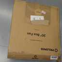 PELONIS 20 Inch Box Fan  3 Speeds, 25ft/s, Floor Fans, Superior Air Throw (2295 CFM), Lightweight, 5 Blades, Portable & Durable for Bedroom, Office, Living Room, Garage (Grey)