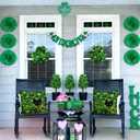 St Patricks Day Throw Pillow Covers 20x20 Inch, Black Cat Shamrock Green Spring Cushion Case Decoration Farmhouse Holiday Outdoor Spring Lumbar Cushion Cases Decor for Sofa Couch Indoor