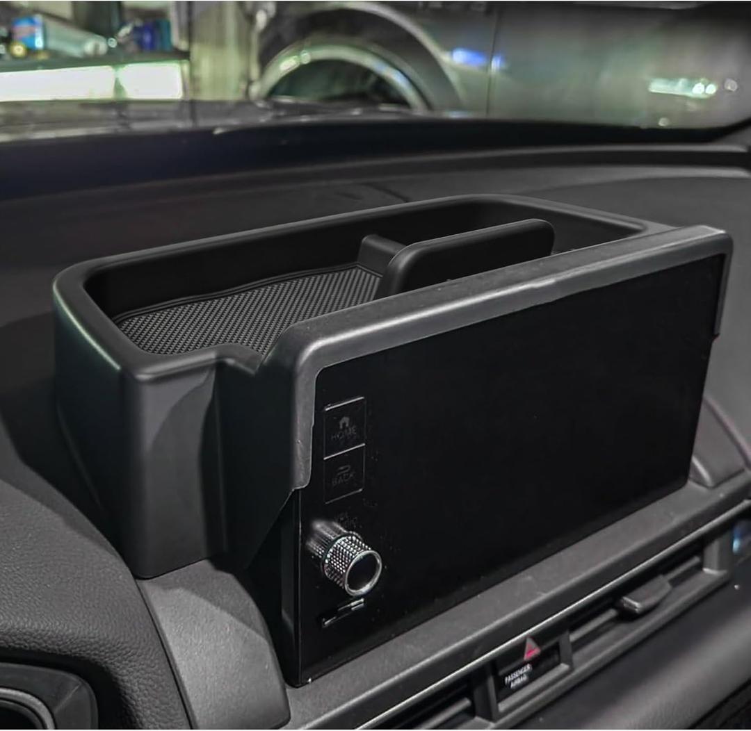 EDBETOS Pilot Center Console Dashboard Organizer Compatible with Honda Pilot Accessories 2023 2024 2025 Elite/Touring/TrailSport/EX-L 9-in Behind Screen Dash Storage Insert Glasses Holder Tissue Tray