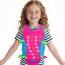 YOTAN Kids Swim Vest, Kid Swim Jacket and Buoyancy Swimming Aid, Modern Design Swimming Vest for Boys and Girls, Innovative Safety Comfort, Red