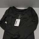 Meetrendi Women's Long Sleeve Square Neck Henley T Shirts Button Ribbed Knit Slim Fit 2024 Fall Casual Basic Tops Blouse XS