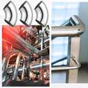6 Pieces 3 Inch 90° Mandrel Bend Elbow SS304 Stainless Steel Pipe Elbow Thickness 16GA/. 065" Stainless Bend Tube for Modified Pipe, Stair Handrail, Pipeline Silver