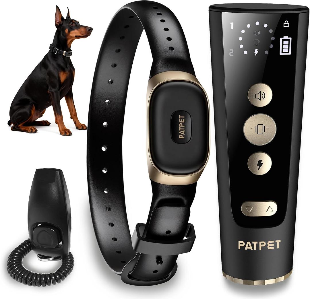 Dog Training Collar with Clicker - 4200Ft E Collar for Dogs Training IPX7 Waterproof with 3 Training Modes, Dog Training Collar for Dogs (15-140 lbs)