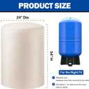 Round Water Pressure Tank Cover, 24"D x 34"H, 3-Layer Insulated Well Pump Cover for Winter Freeze Protection, Water Well Tank Cover for Outdoor & Yard, Well Tank Cover Freeze Proof Insulation