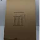 MEEGEEM Baby Gate - 40'' Extra Tall and 30''-37'' Adjustable Width Pet Gate for Stairs & Doorways & House and More, Can Use As Dog Gate, Pressure Mounted, No Drilling, Auto Close, White