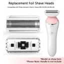 2 Pack BRL140 Replacement Shaver Foil Head Compatible with Philips Women's Electric Shaver BRL140 BRL130 Wet and Dry
