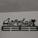 Medal Display Hanger Holder Music Note Piano Medal Holder 15.7" Awards Ribbon Hanger Medal Display Wall Rack Music Medal Hanger Display for Musical Awards Ribbons Cheer
