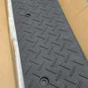 Curb Ramp 2" Rise Rubber Curb Ramps for Driveway Curb Ramps for Sidewalks Car Ramps Door Threshold Ramp Shed Ramps for Riding Mower 7000 LB Capacity