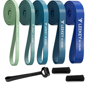 LEEKEY Resistance Bands Set for Pull-Up Assistance & Full-Body Training, Multi-Level Exercise Bands with Bag for Home Workouts, Physical Therapy, Strength Training (Men/Women)