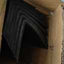 27" Rubber Garage Wall Protector Corner Guard for Parking Lot Warehouse Edge, 6 Packs