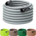 Flexzilla Colors Garden Hose 5/8 in. x 75 ft., Lightweight All-Weather Water Hose, Durable and Flexible, Leak-Free Connections, Slate Gray