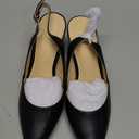 Rilista Women's Slingback Kitten Heels Closed Pointed Toe Wedding Party Dress Pumps Shoes (7)