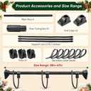 Christmas Garland Hanger for Front Door, Adjustable 27.6''-47.2''