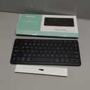 Bluetooth Keyboard, Ultra-Slim Wireless Keyboard for iPad, Rechargeable Ergonomic Computer Keyboard for iOS, Android, Windows PC Tablets Phone, Black