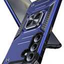 DASFOND Galaxy S24 Case, Military Grade Shockproof Protective Phone Case Cover with Enhanced Metal Ring Kickstand [Support Magnet Mount] Compatible with Samsung Galaxy S24, Blue