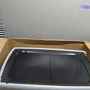 IRIS USA Cat Litter Box XX-Large Open Top with High Sided Walls Tall Scatter Shield Scoop Included Easy Clean Plastic Pan for Big Cats Kittens Multi-Cat Households 30"L x 20"W x 14"H Black