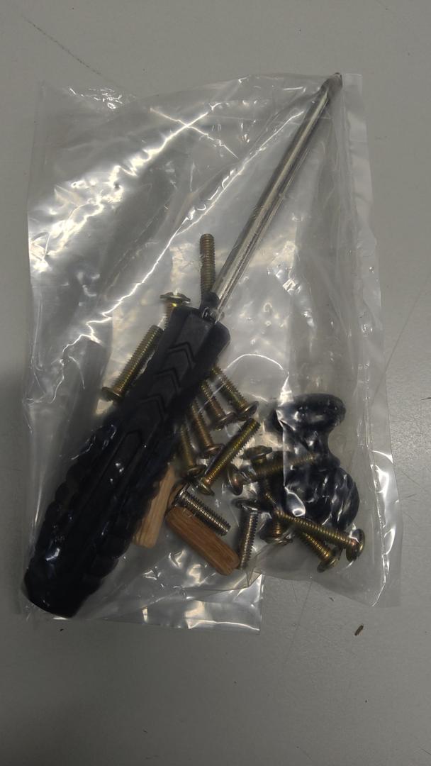 Screwdriver and screws