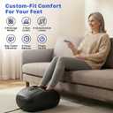 Shiatsu Foot Massager with Heat : 2026 Upgraded Deep Kneading Foot Massager Machine with Vibration & Compression for Plantar Fasciitis & Neuropathy - Relax for Office Home Use, Black