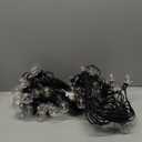 100ft 2-Pack Outdoor G40 LED Globe String Lights Dimmable Waterproof Shatterproof Light Strings with 52 Bulbs Connectable Commercial Hanging Lights for Christmas Patio House Backyard Balcony Party (Black)