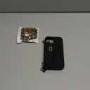 UnnFiko Wallet Case Compatible with iPhone 13, Cute Light Luxury Bag Design, Purse Flip Card Pouch Cover Soft Silicone Case with Handstrap Long Shoulder Strap (Black, iPhone 13)