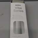 Aquasonic Vibe Series Ultra-Whitening Toothbrush  ADA Accepted Electric Toothbrush - 8 Brush Heads & Travel Case  40,000 VPM Motor & Wireless Charging - 4 Modes w Smart Timer  Optic White