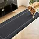 Extra Large Front Door Mat Outside Entrance Indoor Doormat, 60" x 34" Outdoor Mats For Patio Waterproof, Outdoor Door Mats For Outside Entry, Indoor Rugs for Entryway, Sturdy Natural Rubber, Drak Gray