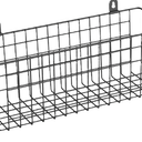 MaraFansie [Extra Large] Wire Basket 1-Pack Hanging Wall Organizer Cabinet Storage Basket Wall Mounted Shelve Rustic Farmhouse Decor for Home Kitchen Bathroom, BLACK