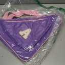 Personalized Initial Skate Bag for Girls & Women, Roller Ice Skates Accessories for Kids Figure Skating, Purple, 15.8" x 15.8" x 9.5"