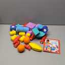 Blockaroo Magnetic Foam Building Blocks - 50-Piece Set, Bath Toys for Toddlers, Preschool Toys, Bathtub Toys, Sensory Toys, Blocks for Toddlers 3-5, Engineering Toys for Kids 3-5, Bath Blocks