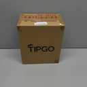 TIPGO Small Metal Trash Can, 2.1 Gallon Slim Trash Can for Bathroom, Wastebasket Garbage Bin for Bedroom, Office, Kitchen, Under Sink (Matte Black)