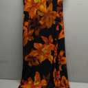 Women's Y2K Floral Bodycon Dresses Going Out Date Night Plus Size Cocktail Dress for Curvy Mesh Long Sundress, M