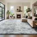 yongyangjuxin Fluffy Rug Shag Area Rug, Gradual Grey 10x14 Area Rugs for Bedroom, Super Soft Shag Rugs for Living Room Bedroom Kids Room Home Decor, Upgrade Anti-Skid Rectangular Fuzzy Rug