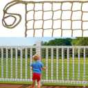 Safety Rope Net Kids Pet Stairs Balcony Railings Protection Rope Netting Playground Net Sports Netting Baseball Softball Backstop Nets (3.3X13.1ft)
