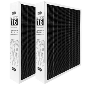 2 Pack 6675 20x25x5 MERV 16 Air Filter Compatible with 20x25x5 Healthy Climate Carbon-Clean 6675 MERV 16 Filter for HVAC System, Replaces Part # HCF20-16, HCF20-10