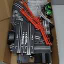 2-in-1 Slot Car Race Track Set with 4 High-Speed Cars, Electric Track, Dual Racing Game with 2 Controllers, Circular Overpass Design Featuring Flash Tracks. Toy Gift for Boys Kids Ages 4-6 6-8 8-12