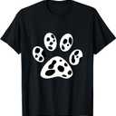Dalmatian Dog Paw Pattern Dalmatians Puppy Breeder Men Women Girls Kids T-Shirt S