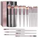 BS-MALL Makeup Brush Set 18 Pcs Premium Synthetic Foundation Powder Concealers Eye shadows Blush Makeup Brushes with black case