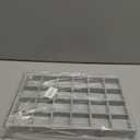 Oirlv 24 Grid Ice Velvet Jewelry Drawer Organizer Tray Stackable Jewelry Trays Removable Dividers for Rings Earring Storage Display