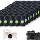 DREAM&GLAMOUR Dog Poop Bags,value pack,1200 Count Extra Thick and Strong Poop Bags for Dogs,60 Rolls,20 Doggy Bag Per Roll,Each Measures 9 x 13 Inches, Leak-Proof (Black)